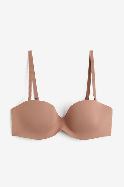 Soutien-gorge balconnet rembourré en microfibre