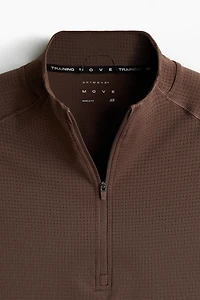 Muscle-Fit Half-Zip Sports Shirt with DryMove™
