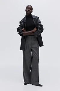 Wide-Leg Dress Pants