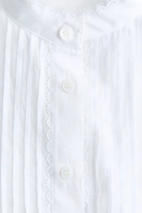 Lace-Inset Blouse