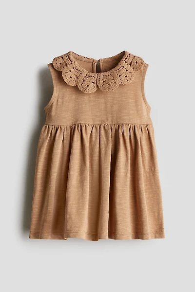 Jersey Dress with Collar
