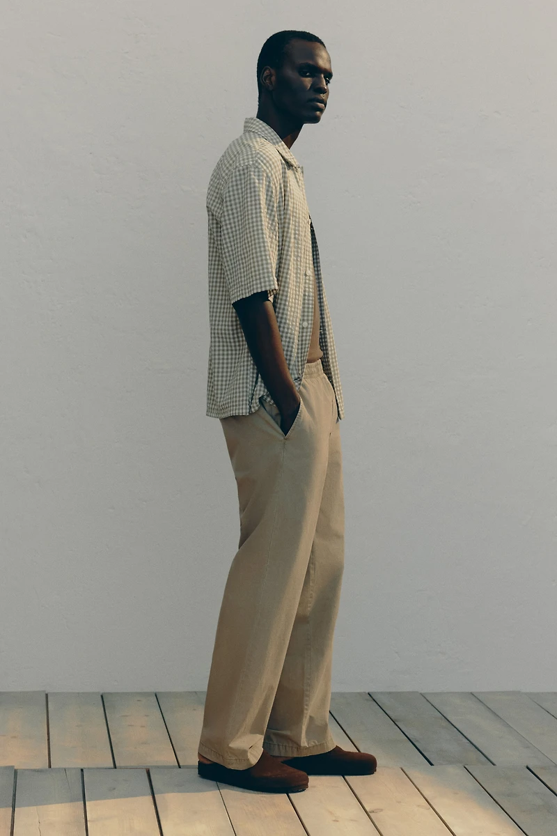 Pantalon décontracté en coton