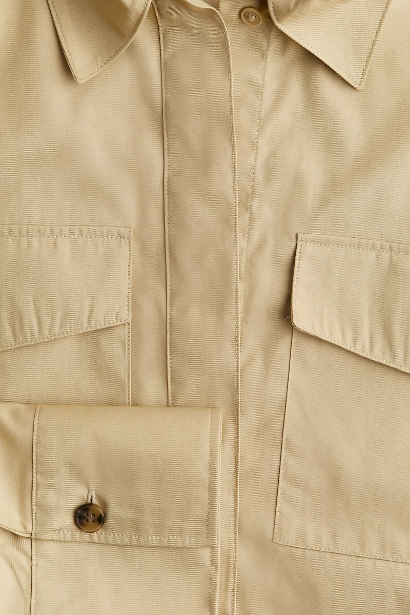 Chemise cargo en sergé