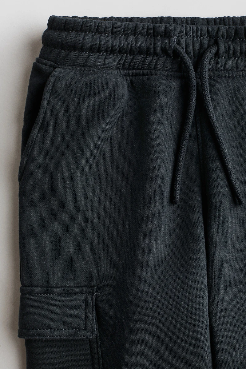 Brushed-Inside Cargo Joggers