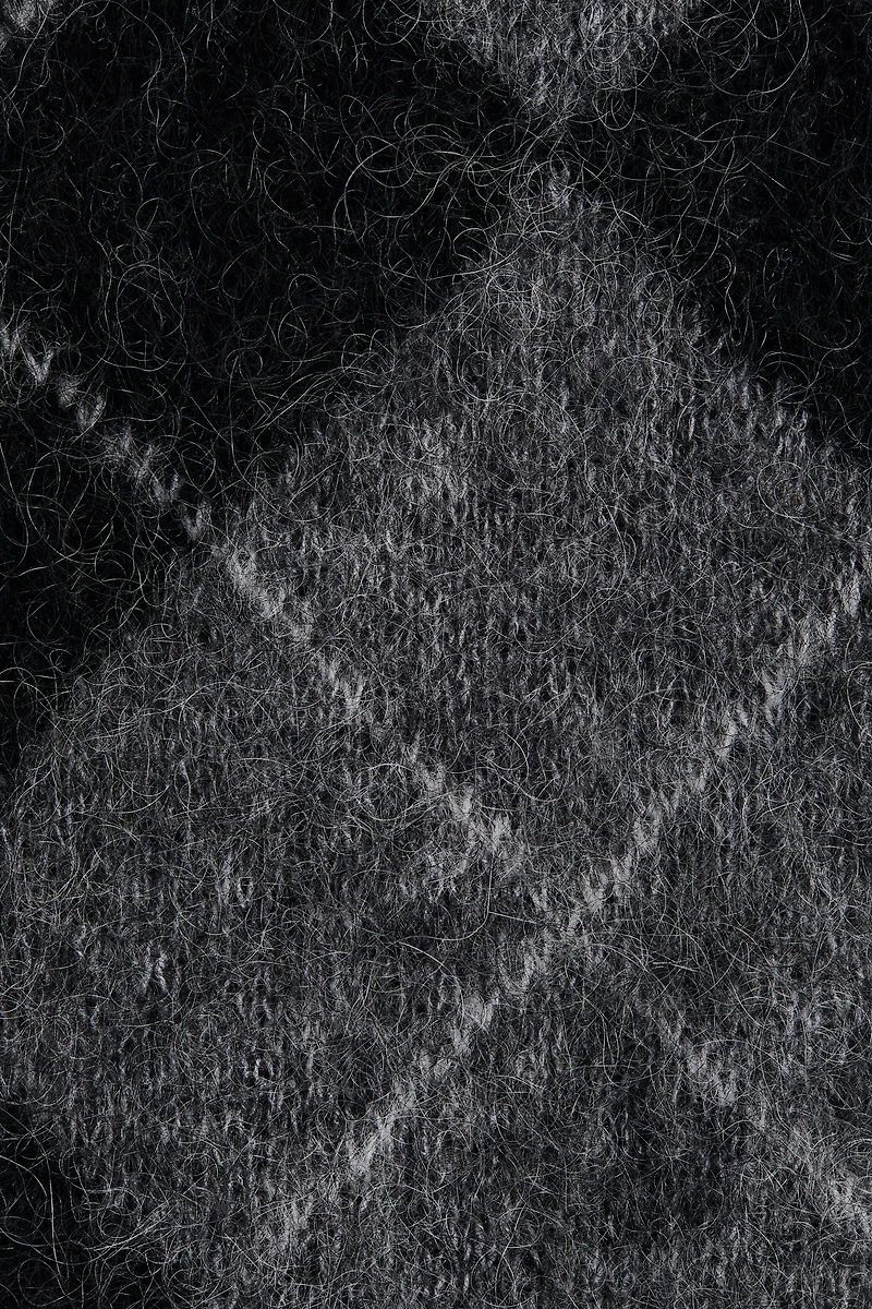 Haut à col écharpe en mohair mélangé