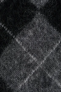 Haut à col écharpe en mohair mélangé