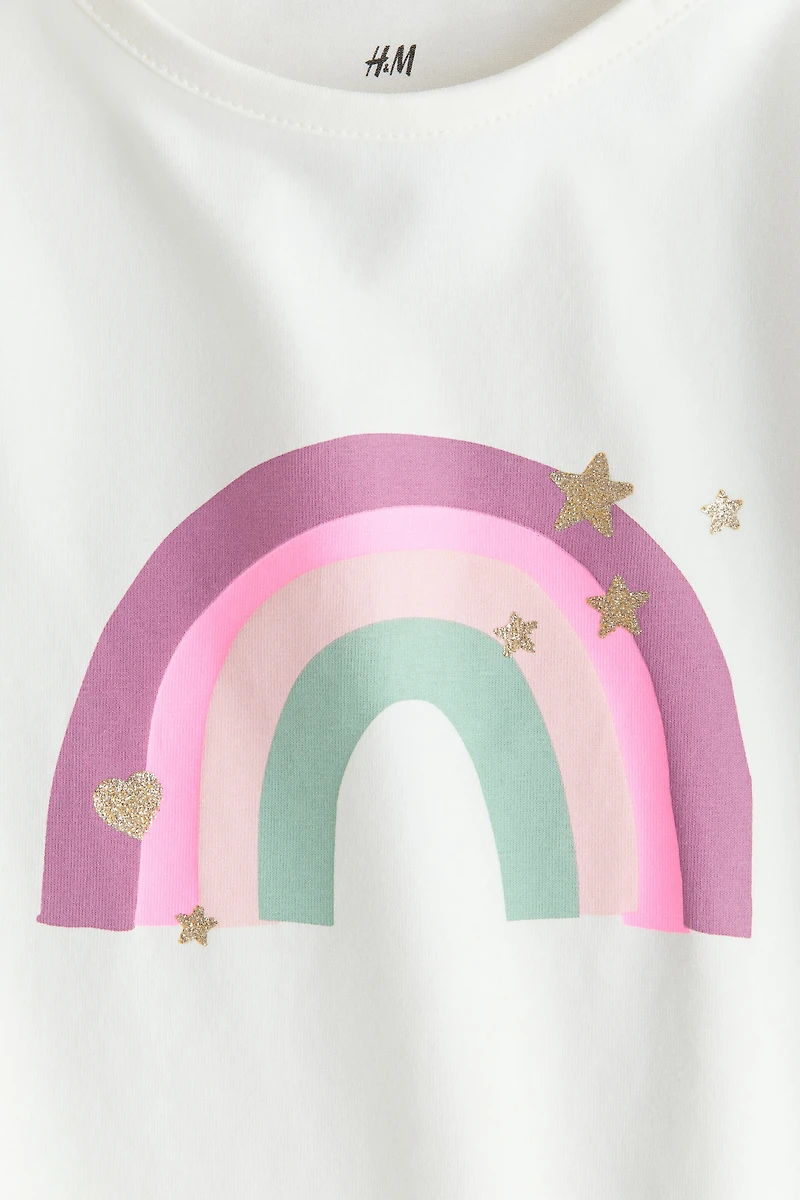 Printed Jersey Top