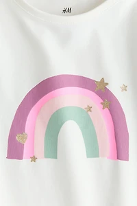 Printed Jersey Top