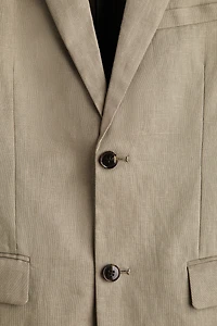 Slim-Fit Linen Jacket