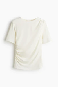 Top à effet drapé