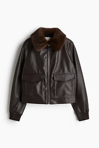 Coated Jacket with Collar