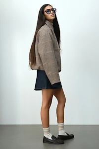 Blouson aviateur avec col