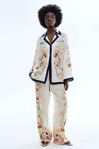 Printed Lyocell Pants
