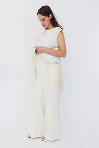 MAMA Wide-Leg Dress Pants