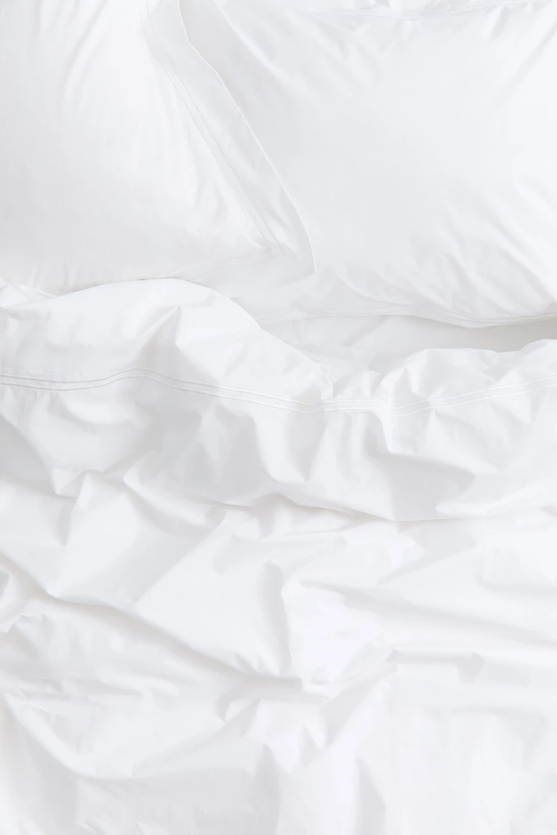 Cotton Percale King/Queen Duvet Cover Set