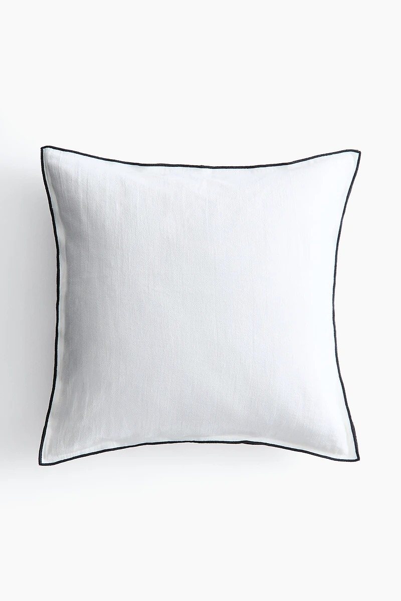 Linen-Blend Cushion Cover