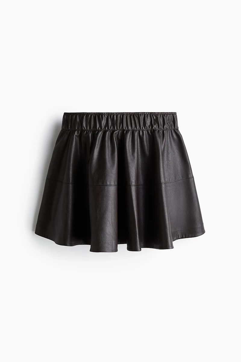 Flared Coated Skirt