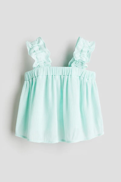 Crinkled Chiffon Top