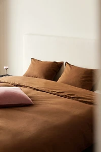 Linen-blend King/Queen Duvet Cover Set