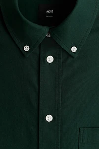 Relaxed-Fit Short-Sleeved Oxford Shirt