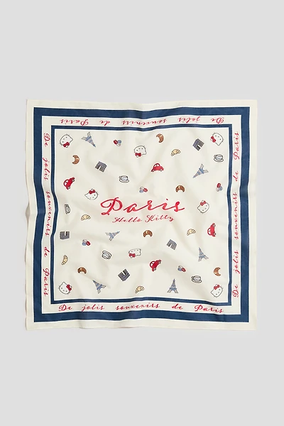 Foulard en coton imprimé