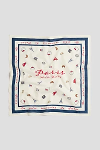 Foulard en coton imprimé