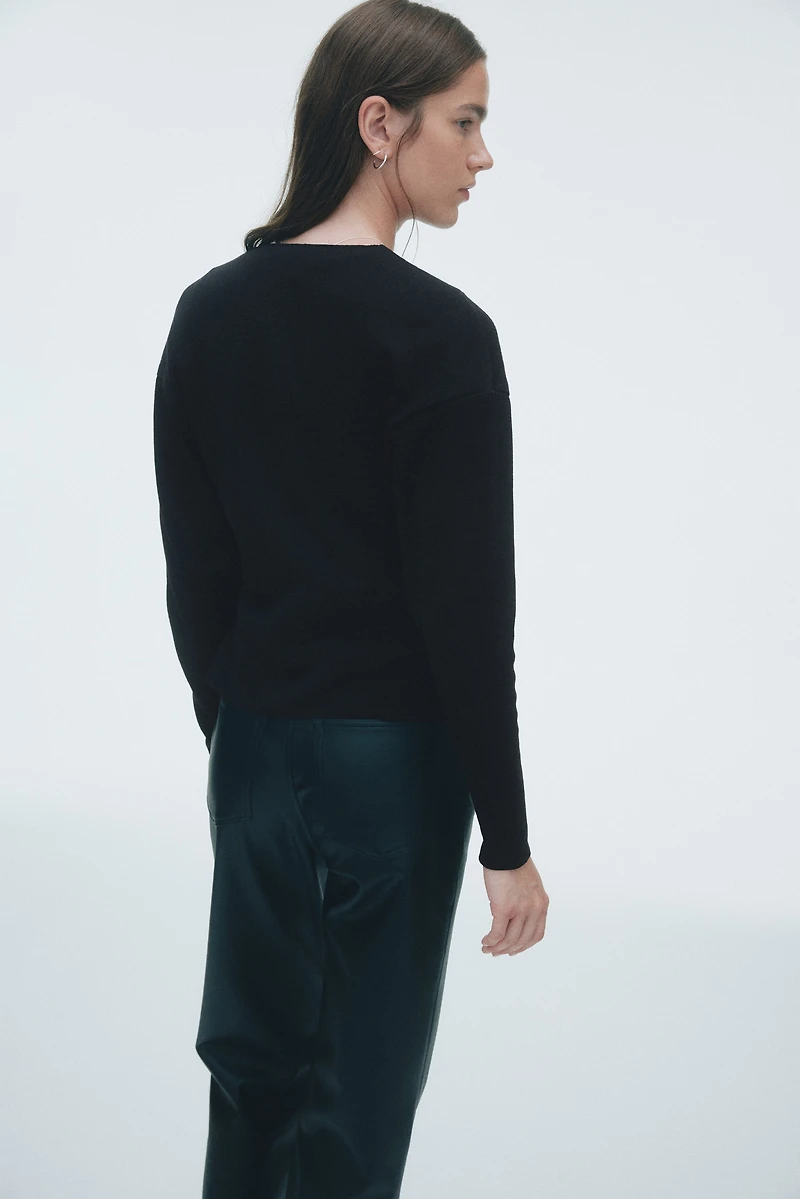 Textured-Knit Cardigan