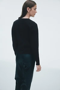 Textured-Knit Cardigan