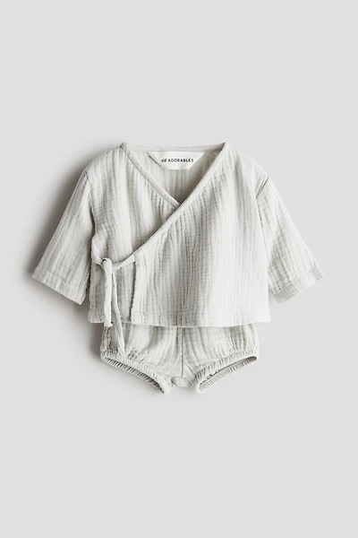 Ensemble 2 pièces en mousseline de coton