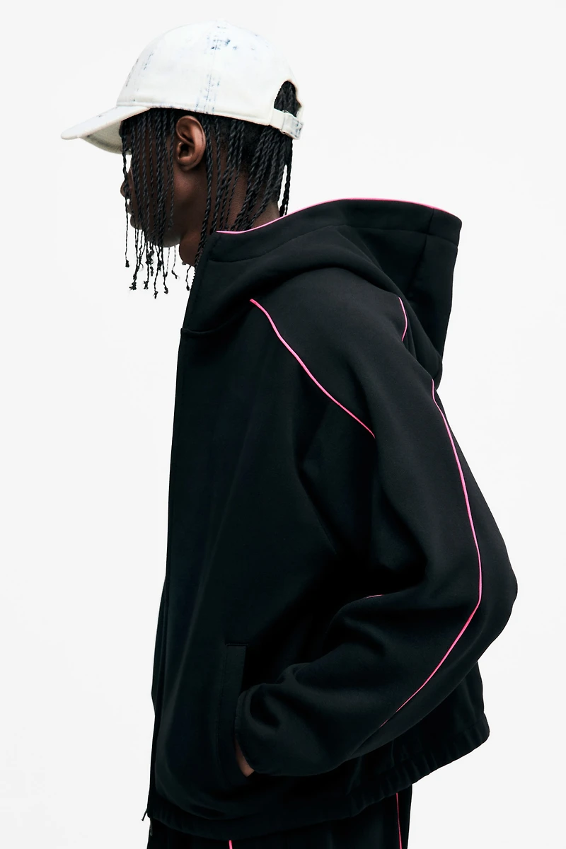 Loose-Fit Hooded Jacket