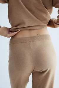 Pantalon de jogging en fin tricot