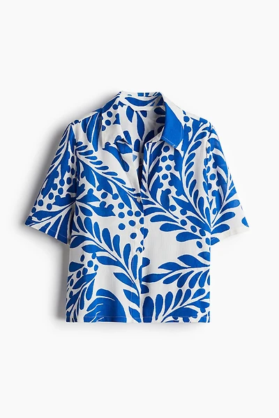 Chemise en viscose froissée