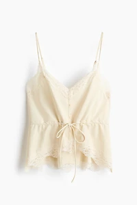 Drawstring-Detail Camisole Top