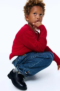 Embroidered-Detail Loose-Fit Jeans