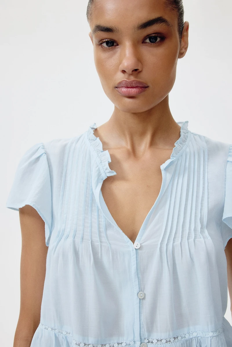Puff-Sleeved Blouse
