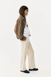 Pantalon chic MAMA en lin mélangé