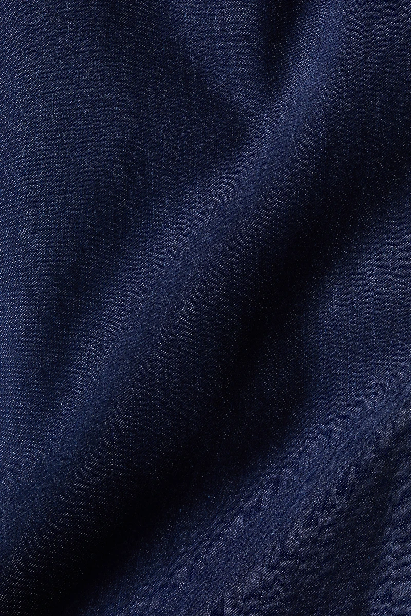 Denim Barrel-Leg Pants