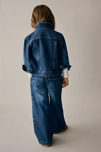 Jean Taille Froncée Jambes Larges