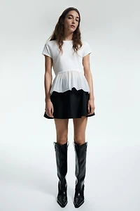 Mini jupe-short corolle