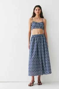 Flared Maxi Skirt
