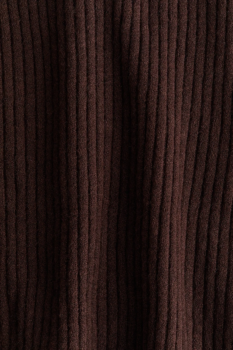 Rib-Knit Half-Zip Sweater