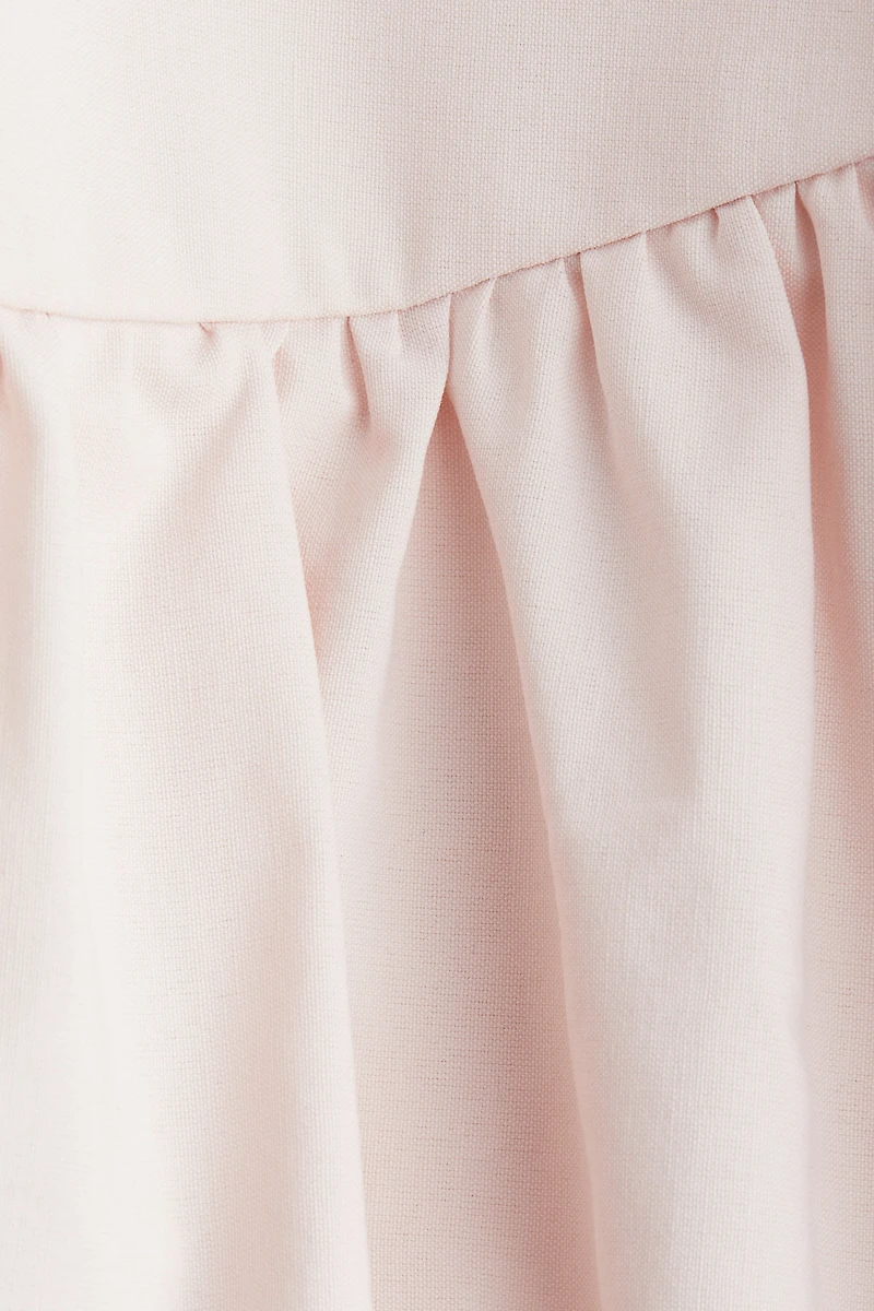 Bubble-Hem Mini Skirt