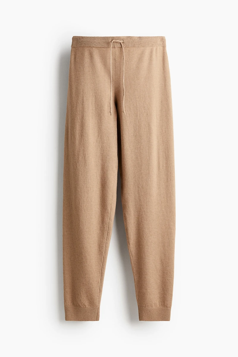 Pantalon de jogging en fin tricot