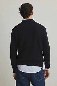 Regular-Fit Wool Polo Shirt
