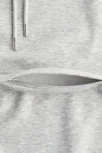 Chandail à capuche d'allaitement en molleton MAMA