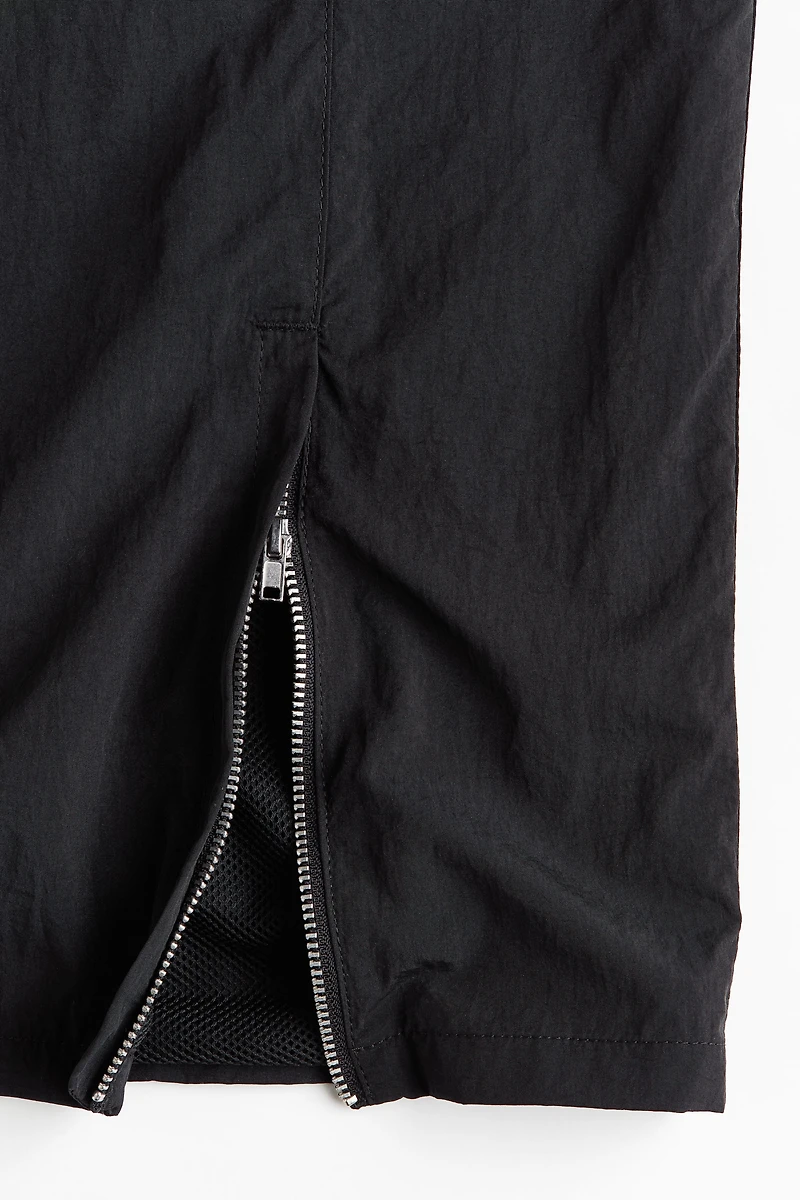 Loose-Fit Nylon Track Pants