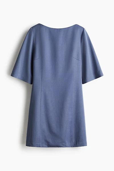 Boat-Neck Dress