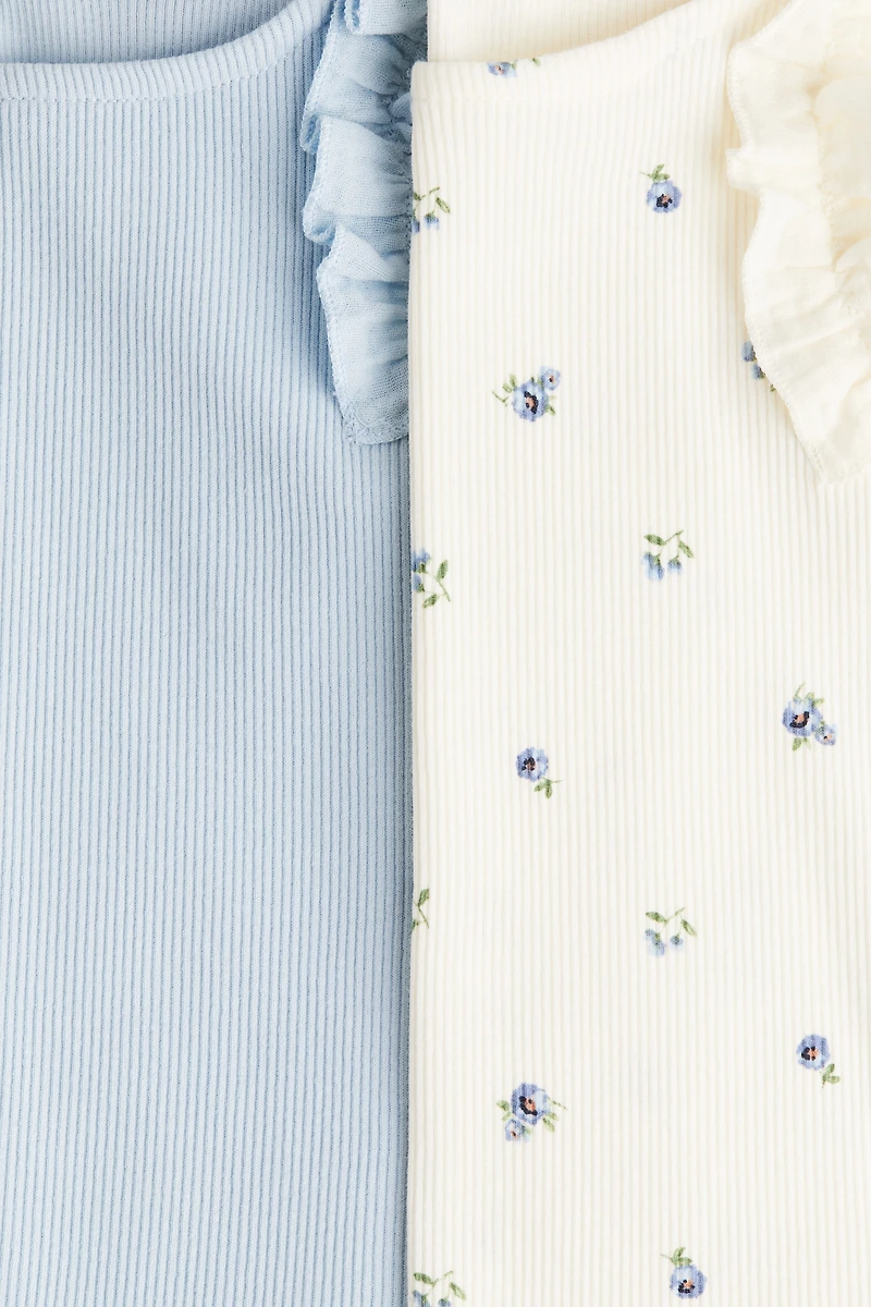 2-Pack Ribbed Cotton Tops