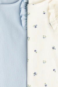 2-Pack Ribbed Cotton Tops