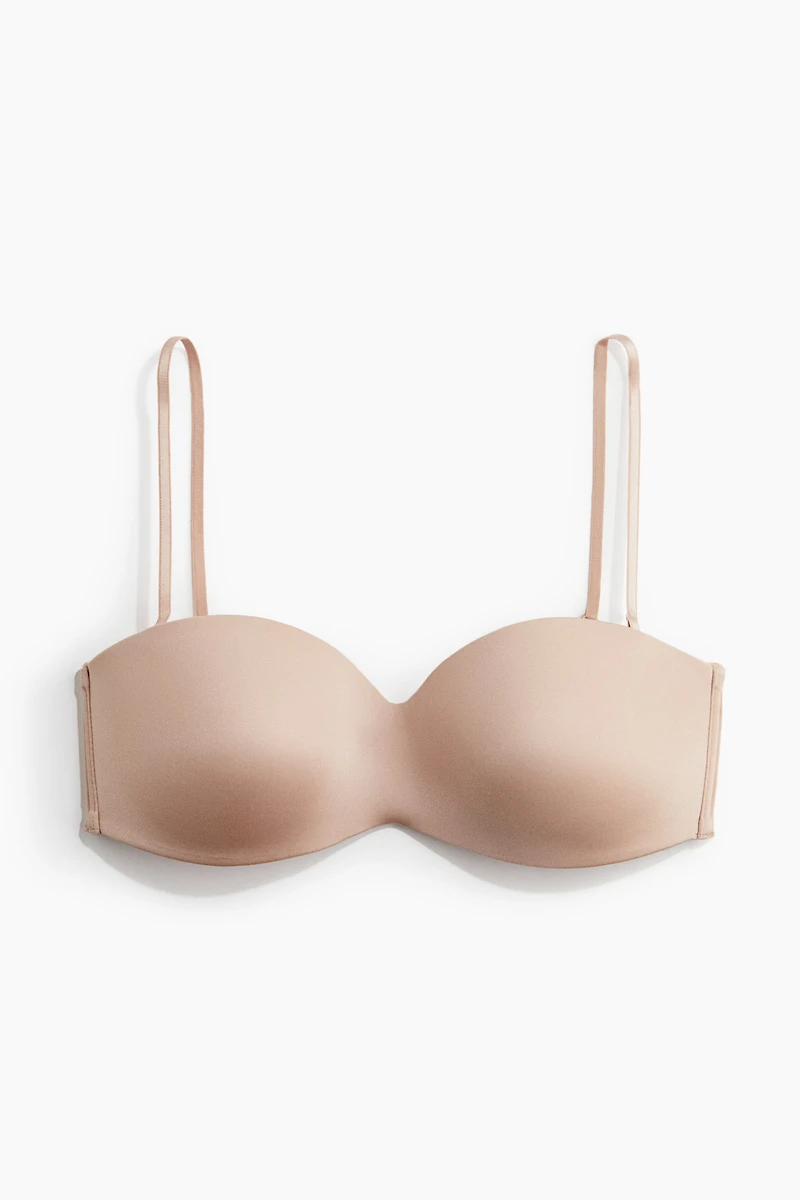 Padded Microfiber Bandeau Bra